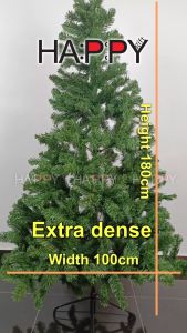 Christmas tree 6ft/1.8m 180cm extra dense PVC Christmas tree set with ornaments