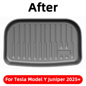 PINMOAP Tpe 3d All-Weather Front & Rear Trunk Mat Fit For Tesla Model Y Juniper Yl 2025+ Cargo Liner With Anti-Slip Textured Su