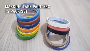 【Traceless】20M Blue Painters Tape DIY Indoor Decor Practical Traceless Tape Painting Masking Paper Tape