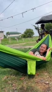 【COD】(Hammock + Sky Screen) Hammock camping Duyan For Adult Outdoor Canopy Hammock Waterproof