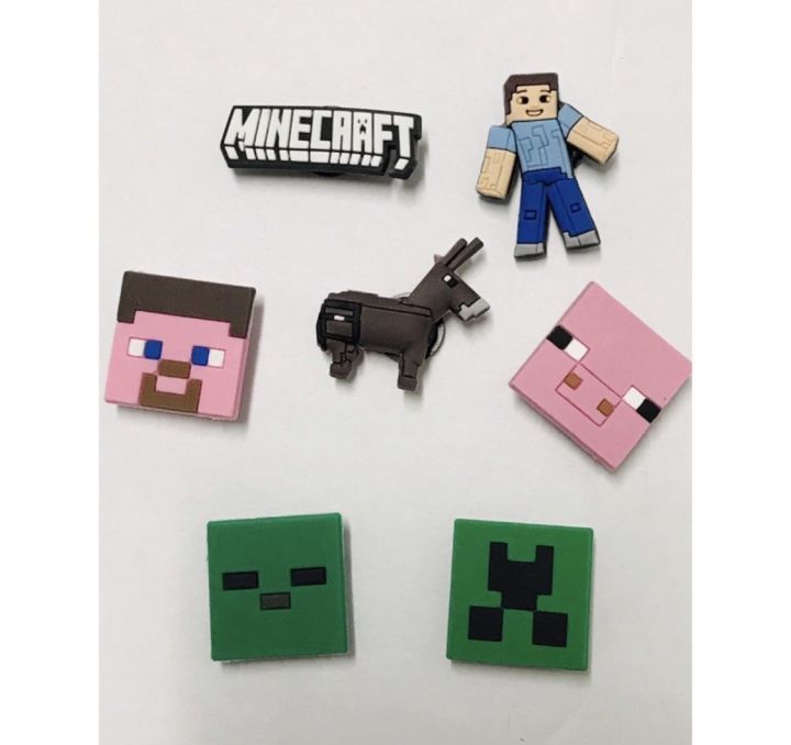 Lot de 5 jibbitz minecraft multicolore Crocs | La Redoute