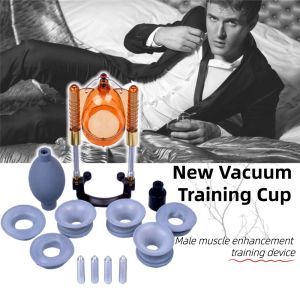 New Muscle Training Vacuum Pump Mens Exercise Stretcher Device Manual Massage To Increase Training Adjustable Bedroom Supplies