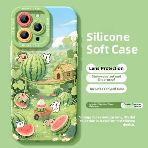 YOUSIDUN | Green Melon Phone Case With Accessory Silicone