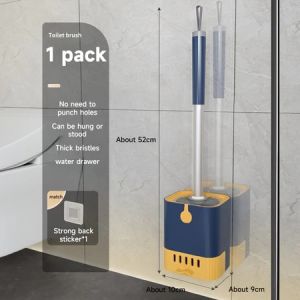 IMUTO 4 in 1 Brush For Bathroom Cleaning With Toilet Brush Plunger Hair Clipper Gap Cleaning Brush