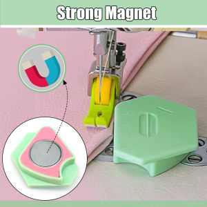 Magnetic Seam Guide for Sewing Machine | Multifunctional Polygonal Hemmer Guide with Scale | Quilting Tools Sewing Accessories