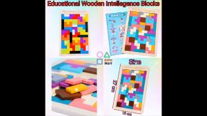 Educational Wooden Intellegence Blocks Blok Kecerdasan Kayu Pendidikan