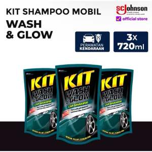 KIT Wash & Glow Pouch Shampoo Cuci Kendaraan 720mL x 3pcs
