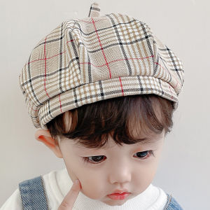 หมวกเบเรตตาบลูมสไตล์ลำลองสำหรับเด็กชายและเด็กหญิง หมวกทรงกลม ฤดูใบไม้ร่วง/ฤดูหนาว หมวกเด็ก ฤดูใบไม้ผลิ ฤดูใบไม้ร่วง เด็กวัยเตาะแตะ ทันสมัย