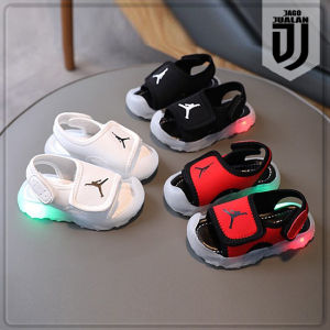 Sandal Baby Fashion Lampu LED Perekat / Sandal Sepatu Anak Balita Cowok Cewek Lucu / Sandal MENYALA Baby Laki Laki Perempuan Fashion Sport / Sandal Perekat Anak Pria Wanita Sol Menyala / Sandal Anak LED Karakter Keren Trendy
