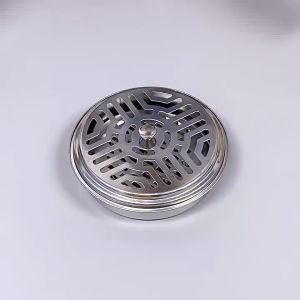 Hộp đựng nhang muỗi cao cấp có nắp đậy an toàn làm từ thép không rỉ kích thước 15x5 cm