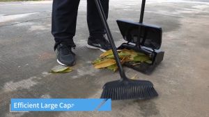 CT Upright Plastic Dustpan C/W Broom Set / Self Closing Lobby Dust Pan / Sweeper / Penyodok Sampah / Penyapu / 扫把