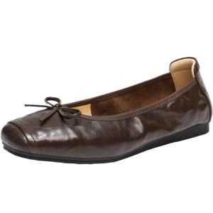 Belle | Comfortable Sheepskin Flat Square-toe Ballet Shoes for Women