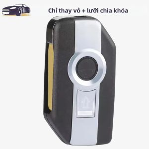 Vỏ Bọc Chìa Khóa Xe Thông Minh Dạng Gập 2 Nút Dành Cho Xe Máy BMW Các Dòng F750GS F800GS K1600 Series R1200GS ABS+Kim Loại