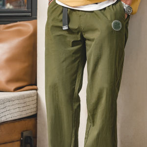 MADEN brand work clothes style 2025 summer new style college young men youth mountain system adjustable straight leg pants woven outdoor boy loose casual pants