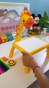 COD Mainan Meja Belajar Gambar Meja Belajar Anak Meja Gambar Anak Proyektor Melukis Mewarnai