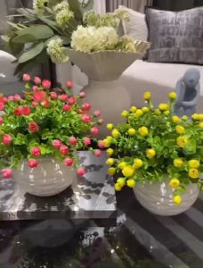 Bình Hoa Mini Chậu Hoa Hồng Nụ Nhiều Mẫu Cắm Sẵn Trang Trí Để Bàn Làm Quà Tặng Độc Đáo DG-427