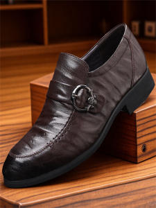 Giày Da Cừu Nam 2025 Giày Công Sở Thường Ngày Bằng Da Thật Thoáng Khí Giày Đế Bằng Mũi Nhọn Đế Cao Su Giày Da Nam