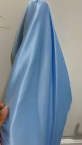 Kain Satin Velvet Premium Warna Baby Blue & Bahan Seragaman Furing