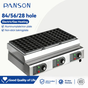 PANSON 84/56/28 hole electric octopus ball machine with electric and gas heating