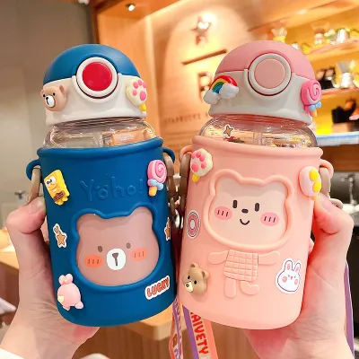 High-capacity Cute Kids Straw Cup