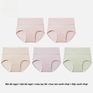 Quần lót MiiOW nữ cotton tam giác cạp cao nâng hông kháng khuẩn