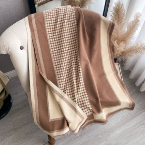 MOYISHA | Warm Soft Checked Patchwork Scarf