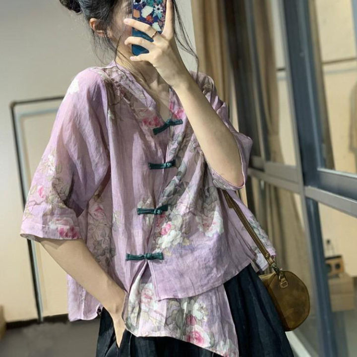 JapaneseStyle Cotton and Linen Shirt for Export Lazada