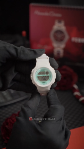 Jam Tangan Wanita Casio LWS-1200H-7A3 60-lap memory Tosca Dial White Rubber Band