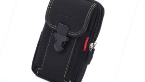 [Arrived within 3 days] Multi-function Men Canvas Waist Bag Phone Purse Zipper Outdoor Casual Travel Sports Pocket Bum Pouch