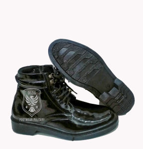 Sepatu PDH Kilap Resleting TNI Polri Security Dinas Kantor Murah