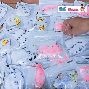 Set 10 chiếc khẩu trang trẻ em 3D cho bé 3-10 tuổi kháng khuẩn Shop Bố Sam