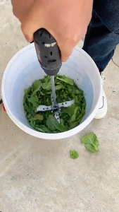 Electric Drill Modified Crusher Parts Forage Chopper Poultry Vegetable Shredder Household Farming Grinder