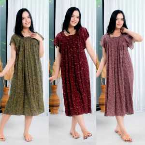 Premium Dress Fuji Daster Kerut Faniya Katun Rayon Kekinian Terbaru Home Wear