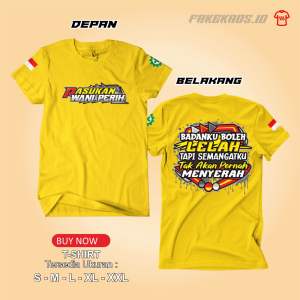 KAOS WANI PERIH (tebal bahan combed 24s)