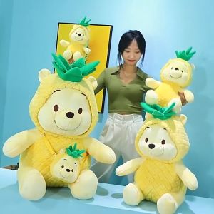 Gấu Bông Dứa Winnie Size 55cm Chất Nhung Xù Cao Cấp Gấu Bông Disney Gấu Bông Tặng Trẻ Em