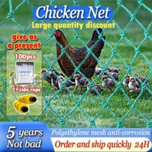 【Free rope】Free RopeStrong 100M Chicken Net Lambat Fishing Net for Chicken Net 100 Meters 8ft Net for Gardening