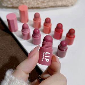 Four-Section Flower Heart Velvet Lipstick Crayon Lip Lacquer Mini Lipstick Small Suit Matte Long Lasting Color Rendering Lipstick Women