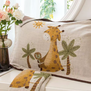 Deep Sleep Essential! New 2025 Pure Cotton Quad-Layer Large Size Pillowcase Durable Cloth Pillow Cover for Better Night Rest