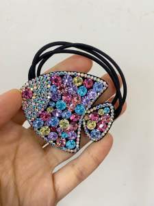 Bling Bling Big Colorful Big Fish Hair Tie 6X5CM HR002