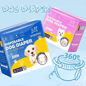 10/12 PCS Disposable Dog Diapers Female Male Super Absorption Physiological Cat Pet Leakproof Nappies Pants Breathable