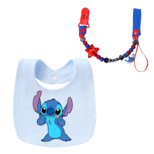 Disney | Anime print baby nipple chain clip new nipple holder comes with a name-protected anti-biting ring A gift for newborns A newborn