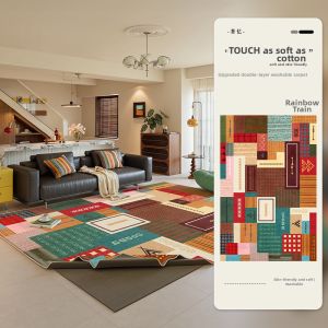 ZHUOYI | Washable Removable Customizable Living Room and Bedroom Carpet