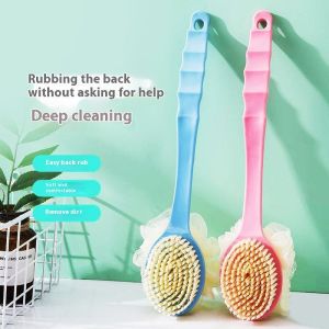 PaulWeekend 2-in-1 Bath Brush with Soft Bristles for Gentle Exfoliation and Massage
