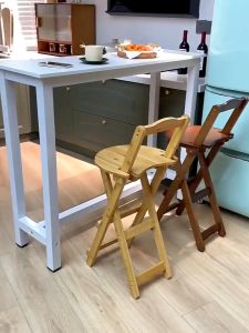 Bamboo Foldable Bar Chair Kerusi Lipat S/M/L Kitchen Kerusi Bar Stool High Chair High Stool 可折叠吧台椅