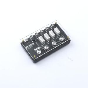 Bộ Chuyển Đổi Âm Thanh Stereo 3.5mm 4 Chiều 4 Trong 1 Với Rơle Khóa Cho PC TV Game - Bộ Chọn Một Nút Type-C