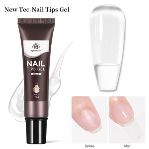 BORN PRETTY 15g Nail Tips Gel Nude Clear Transparent Nail Gel Soak Off UV LED Nail Art Gel Varnish Function Gel Nail Extension