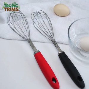 TropicTrims Stainless Steel Whisk Manual Egg Blender Milk Cream Mixing Beater Kitchen Baking Utensil