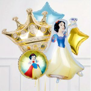 New Snow White Cartoon Theme Balloon Package Childrens Birthday Girl Party Scene Decoration Props Bell Inflatable Balloons