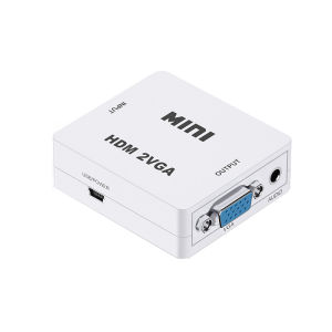 Kebidumei | HDMI to VGA Converter With Audio VGA to HDMI Converter HDMI Adapter for Notebook Xbox360 DVD PS3 PC HD 1080P TV Box Projector