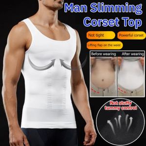 Tummy Control Sculpting Body Vest Man Slimming Corset Top Body Sculpting Sauna Sport Vest